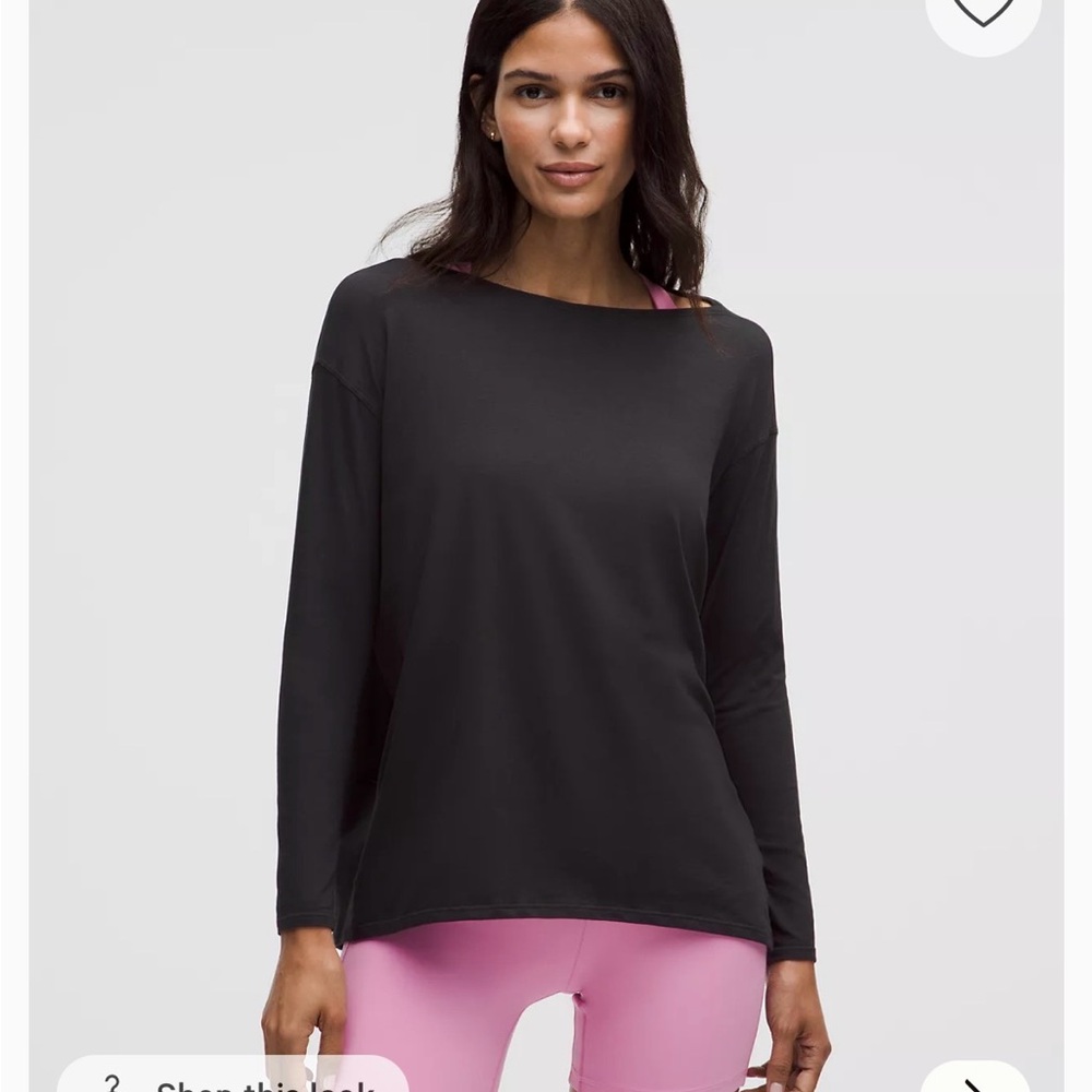 Lululemon Back In Action Organic Cotton Long-Sleeve Shirt